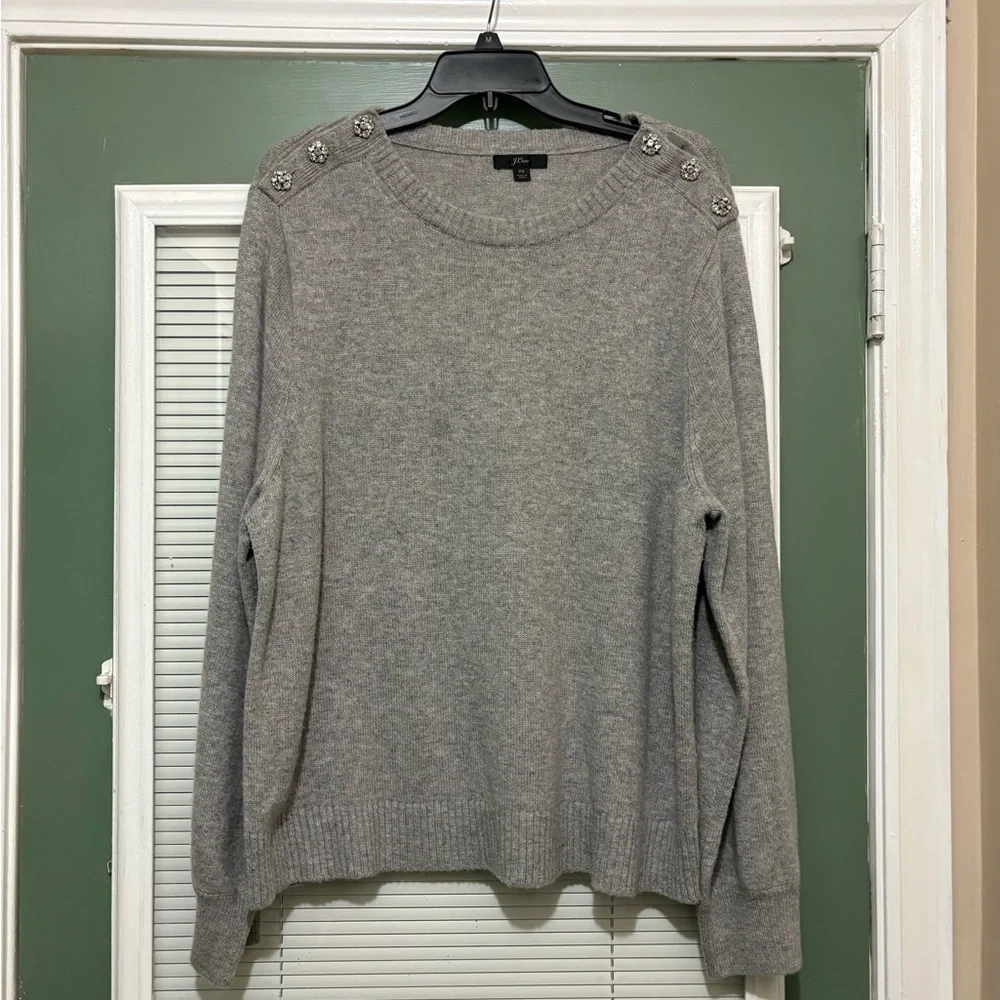 J. Crew Soft Lambs Wool Crew Neck Sweater Sz 2X